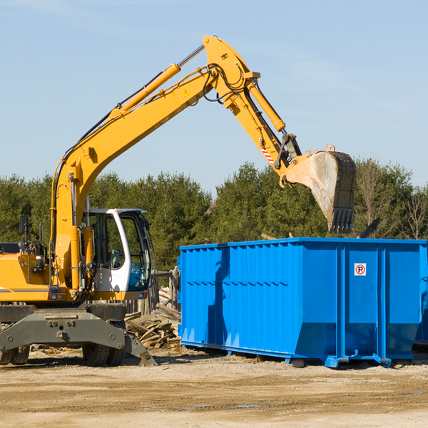 are there any restrictions on where a residential dumpster can be placed in Ladora Iowa